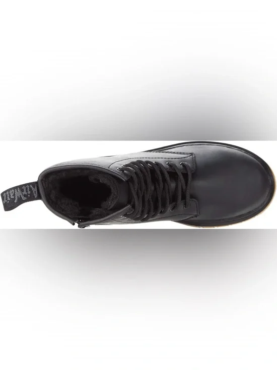 Dr. Martens Kids 1460 Pascal Mono Black Lace-Up Ankle Boots - Picture 5 of 6